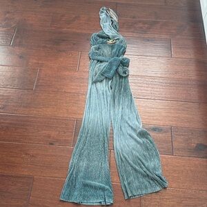 Pat Bo Blue-Green Jumpsuit